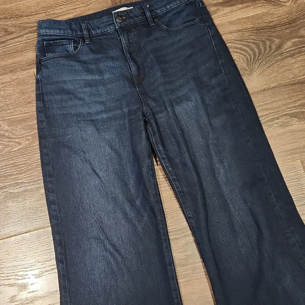❤ LOFT WIDE LEG HIGH RISE JEANS, 8 (29) - Picture 3 of 8